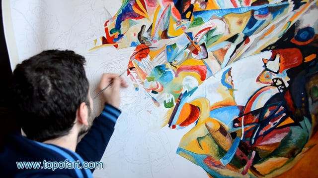 Die Meisterwerke von Kandinsky neu erschaffen: Video zu TOPofARTs Reproduktionen in Museumsqualität
