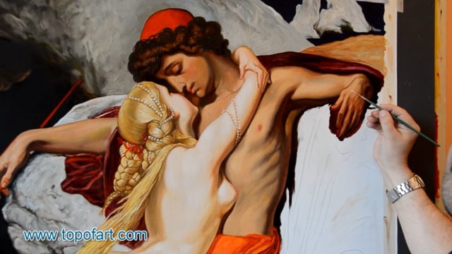 Leighton | The Fisherman and the Syren | Painting Reproduction Video by TOPofART