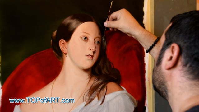 Franz Xaver Winterhalter | Queen Victoria | Painting Reproduction Video by TOPofART