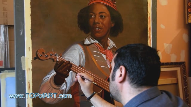 William Sidney Mount | Der Banjo-Spieler | Gemälde Reproduktion Video von TOPofART