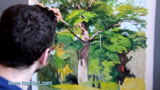 Isaac Levitan - Oak: A Masterpiece Recreated by TOPofART.com