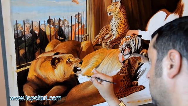 Landseer | Isaac van Amburgh and his Animals | Painting Reproduction Video by TOPofART