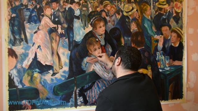 Renoir | Dance at the Moulin de la Galette | Painting Reproduction Video by TOPofART