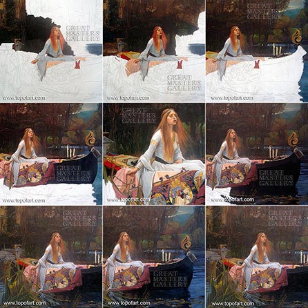 The Lady of Shalott by Waterhouse - Painting Reproduction