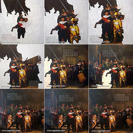 The Night Watch by Rembrandt - Painting Reproduction
