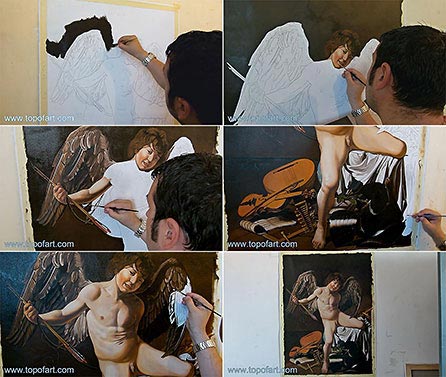 Amor Victorious by Caravaggio - Painting Reproduction