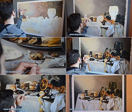 Banquet Piece with Pie, Tazza and Gilded Cup - Painting Reproduction