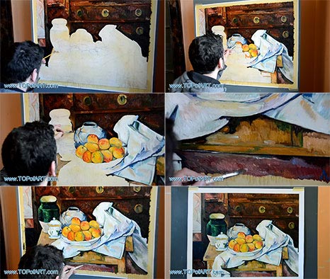 Still Life with Commode by Cezanne - Painting Reproduction