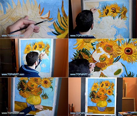 Vase with Twelve Sunflowers by Vincent van Gogh - Painting Reproduction