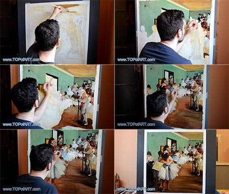 The Dance Class by Degas - Painting Reproduction