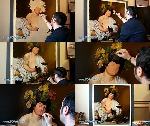 Bacchus by Caravaggio - Painting Reproduction